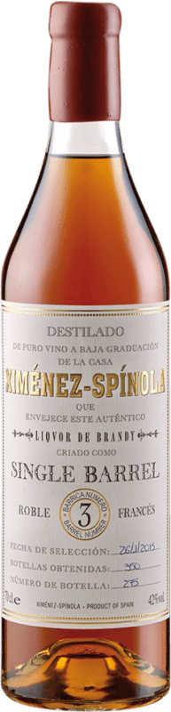 253,95 € Envio grátis | Brandy Conhaque Ximénez-Spínola Single Barrel D.O. Jerez-Xérès-Sherry