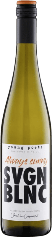 17,95 € Envío gratis | Vino blanco Young Poets Always Sunny Seco Q.b.A. Pfälz