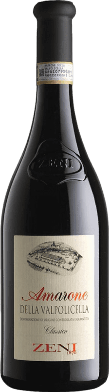 41,95 € | Красное вино Zeni Классический D.O.C.G. Amarone della Valpolicella Venecia Италия Nebbiolo — Неббиоло, Corvina — Корвина, Molinara — Молинара 75 cl
