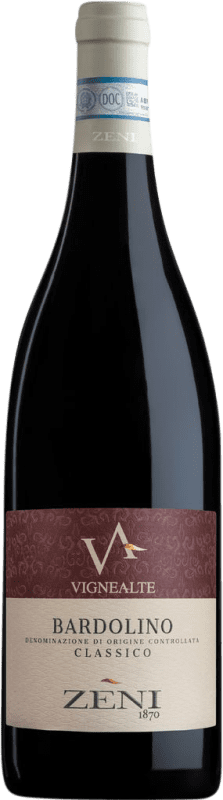 Free Shipping | Red wine Zeni Classico Vigne Alte D.O.C. Bardolino Venecia Italy 75 cl