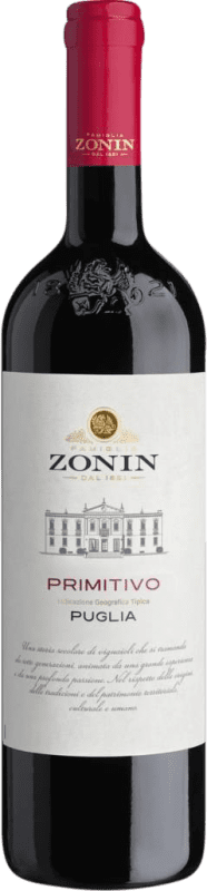 Бесплатная доставка | Красное вино Zonin Classici I.G.T. Puglia Апулия Италия Primitivo 75 cl