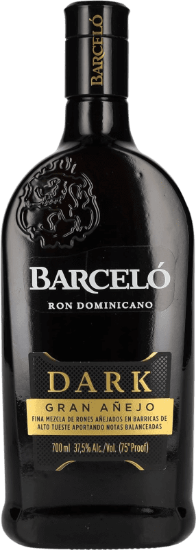 Envoi gratuit | Rhum Barceló Gran Añejo Dark République Dominicaine 70 cl