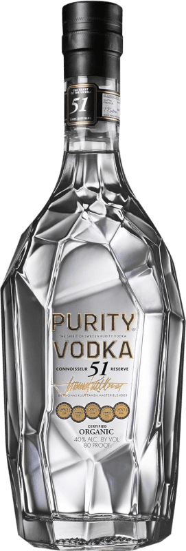 Envio grátis | Vodca Purity Connoisseur Organic Reserva Suécia 70 cl