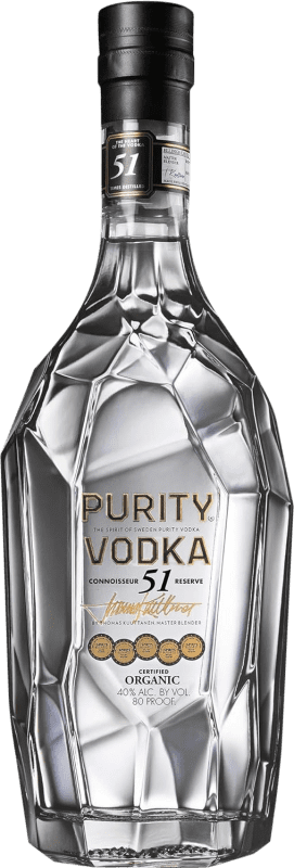 Envio grátis | Vodca Purity Connoisseur Organic Reserva Suécia Biológico 70 cl