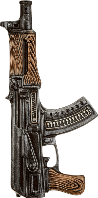 91,95 € Kostenloser Versand | Wodka Zolotonosha Kalashnikov AK 47 Medium Flasche 50 cl