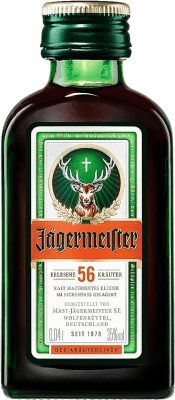 58,95 € Бесплатная доставка | Коробка из 24 единиц Травяной ликёр Mast Jägermeister миниатюрная бутылка 4 cl
