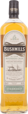 威士忌单一麦芽威士忌 Bushmills Steamship Bourbon Cask 1 L