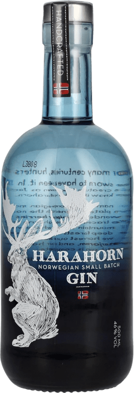 Free Shipping | Gin Harahorn Small Batch Norway Medium Bottle 50 cl