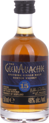 22,95 € 免费送货 | 威士忌单一麦芽威士忌 Glenallachie 15 岁 微型瓶 5 cl