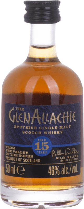 29,95 € Бесплатная доставка | Односолодовый виски Glenallachie 15 Лет Мини-бутылка 5 cl