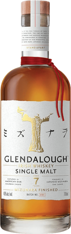 138,95 € Envio grátis | Whisky Blended Glendalough Nº 001 Cask Finish — Afinado em Barrica, Batch, Japanese Mizunara Oak Cask — Barrica de Carvalho Japonês Mizunara 7 Anos