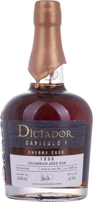 188,95 € | Rum Dictador Capitulo I Sherry Cask Finish — Afinado em Barrica Colômbia 24 Anos 70 cl