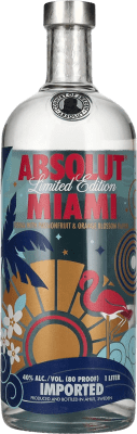 Vodka Absolut Miami Edição Limitada 1 L Passion Fruit — Maracujá, Orange Blossom — Flor de Laranjeira