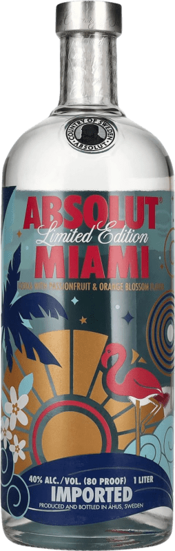 73,95 € | Vodka Absolut Miami Passionfruit & Orange Blossom Limited Edition Suède 1 L