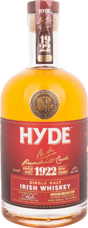 43,95 € | Single Malt Whisky Hyde Nº 4 President's 1922 Rum Cask Finish Ireland 70 cl