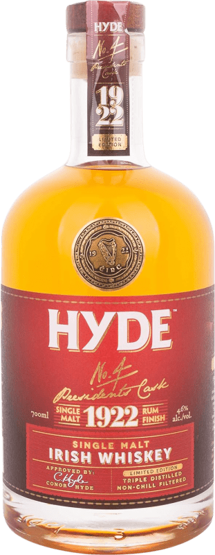 Envoi gratuit | Single Malt Whisky Hyde Nº 4 President's Cask 1922 Rum Finish Irlande 70 cl