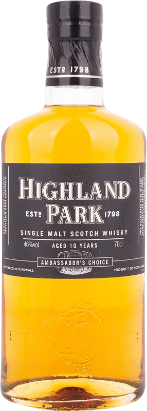 送料無料 | ウイスキーシングルモルト Highland Park Elección del Embajador ハイランド イギリス 10 年 70 cl