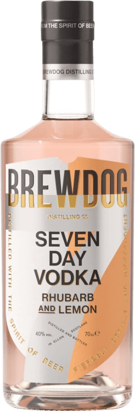 Free Shipping | Vodka BrewDog Seven Day Rhubarb and Lemon United Kingdom 70 cl