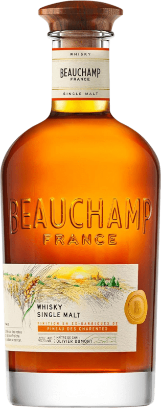 Free Shipping | Whisky Single Malt Beauchamp France 70 cl