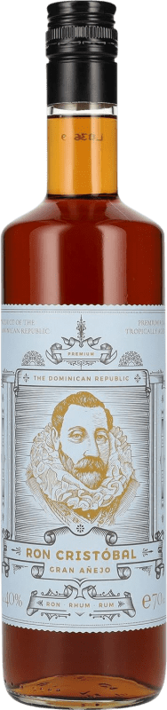 Envoi gratuit | Rhum Cristóbal Gran Añejo République Dominicaine 70 cl