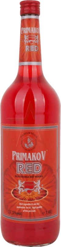 Envio grátis | Licores Primakov. Red Blutorange with Wodka Alemanha 1 L