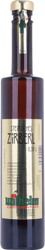 Envío gratis | Licores Wilhelm Zirberl Zirbenzapfen Fruit Austria Botellín Tercio 35 cl