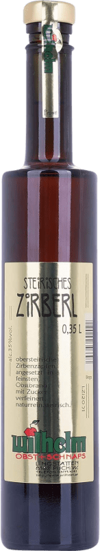 Kostenloser Versand | Liköre Wilhelm Österreich Drittelliterflasche 35 cl Zirbelkiefer