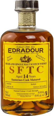 Бесплатная доставка | Купажированный виски Edradour Sauternes Cask Matured SFTC Straight From The Cask Объединенное Королевство 14 Лет бутылка Medium 50 cl