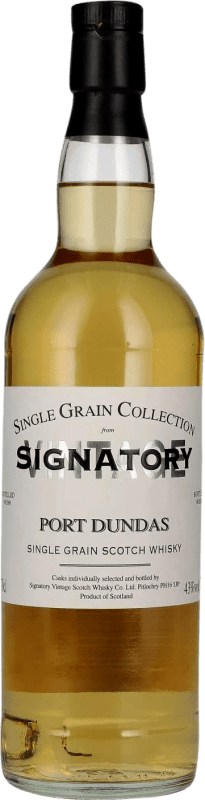 95,95 € Kostenloser Versand | Whiskey Single Malt Signatory Vintage Single Grain Collection at Port Dundas 15 Jahre