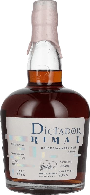 送料無料 | ラム Dictador Rima 1 Port Cask コロンビア 20 年 70 cl