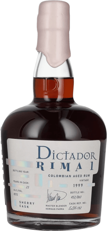 179,95 € | Rum Dictador Rima 1 Sherry Cask Finish — Affinato in Botte Colombia 23 Anni 70 cl