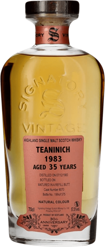 Envío gratis | Whisky Blended Signatory Vintage Teaninich 30th Special Anniversary Edition — Edición Especial Aniversario Reino Unido 35 Años 70 cl