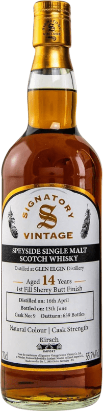 免费送货 | 威士忌混合 Signatory Vintage Glen Elgin Sherry Butt Finish 英国 14 岁 70 cl