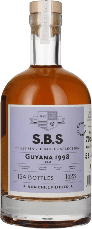 送料無料 | ラム 1423 World Class Spirits S.B.S Guyana Single Barrel Selection トリニダード・トバゴ 70 cl