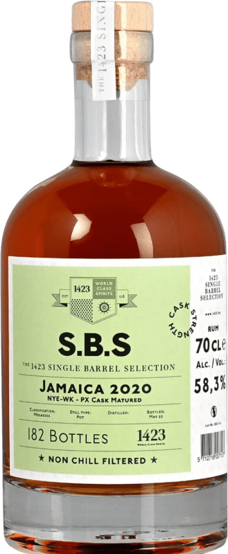 Spedizione Gratuita | Rum 1423 World Class Spirits S.B.S Jamaica Single Barrel — Botte Singolo, Selezione Trinidad e Tobago 70 cl