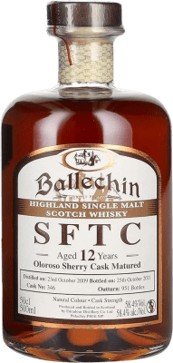 Whisky Blended Edradour Ballechin Oloroso Sherry Cask Finish — Afinado em Barrica, SFTC Straight From The Cask — Direto da Barrica 12 Anos 50 cl