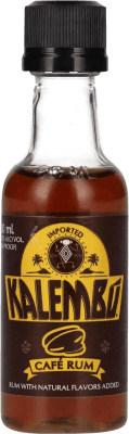 Free Shipping | Rum Kalembú Dominican Republic Miniature Bottle 5 cl PET Café — Coffee