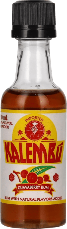8,95 € | Rum Kalembú Guavaberry Dominikanische Republik Miniaturflasche 5 cl PET Guava — Guave