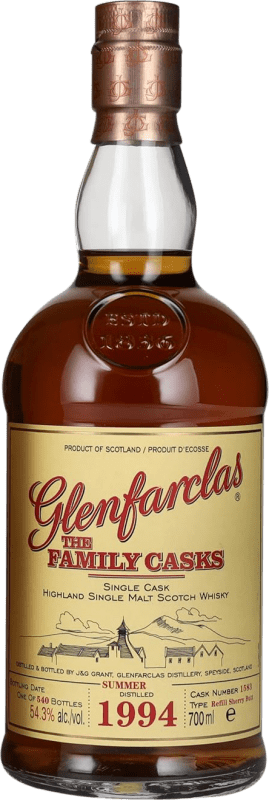 Envio grátis | Whisky Single Malt Glenfarclas The Family Casks Summer Refill Sherry Butt Cask Finish — Afinado em Barrica Reino Unido 70 cl