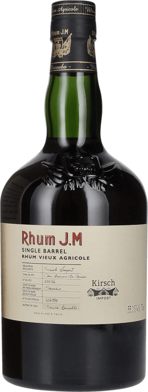 Kostenloser Versand | Rum Rhumerie JM Vieux Agricole Single Barrel — Einzelfass Niederländische Antillen 70 cl