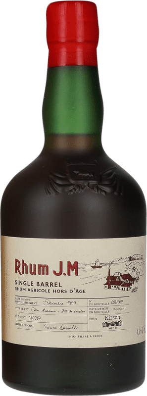 Envoi gratuit | Rhum Rhumerie JM Single Barrel Agricole Hors a'Âge Antilles néerlandaises Bouteille Medium 50 cl