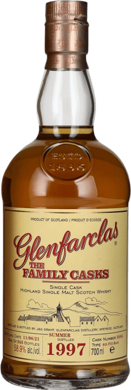339,95 € Бесплатная доставка | Односолодовый виски Glenfarclas The Family Casks Summer 4th Fill Butt