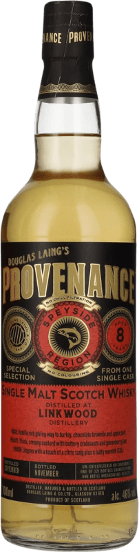 Envoi gratuit | Single Malt Whisky Douglas Laing's Provenance at Linkwood Royaume-Uni 8 Ans 70 cl