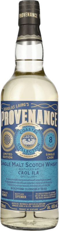 免费送货 | 威士忌单一麦芽威士忌 Douglas Laing's Provenance at Caol Ila Coastal Collection 英国 8 岁 70 cl