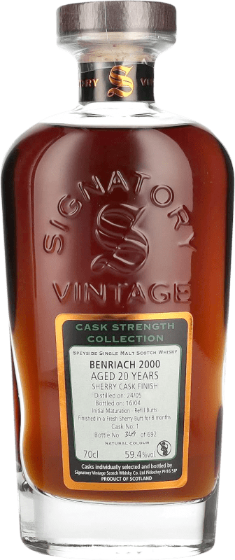 418,95 € Envoi gratuit | Blended Whisky Signatory Vintage Cask Strength Collection at Benriach 20 Ans