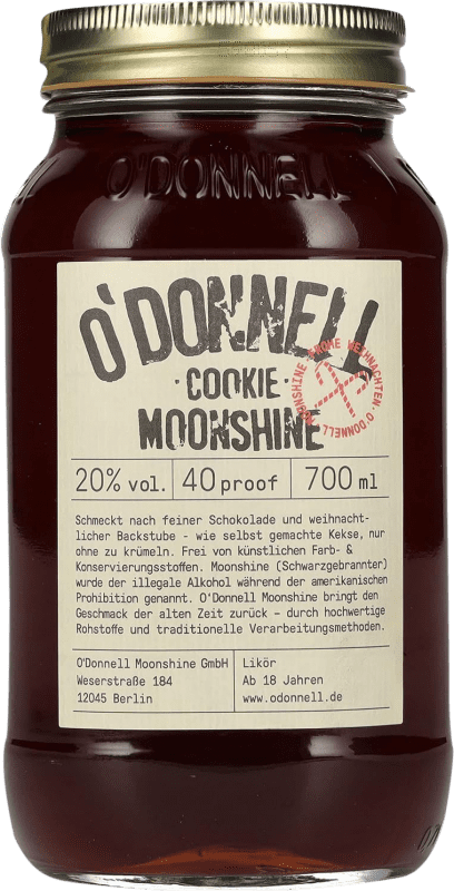Free Shipping | Liqueurs O'Donnell Moonshine Germany Special Jar 70 cl Cookie