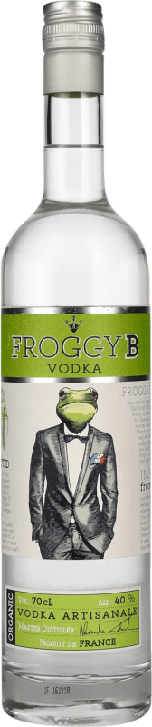 Envio grátis | Vodca Froggy B França 70 cl