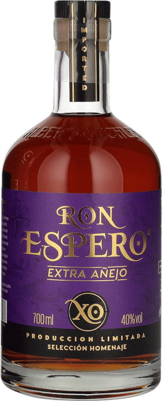 Envoi gratuit | Rhum Espero XA Extra Añejo — Extra Vieux, XO Extra Old — Très Vieux République Dominicaine 70 cl
