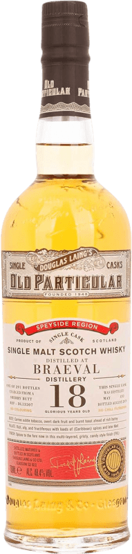 Free Shipping | Single Malt Whisky Douglas Laing's Old Particular at Braeval Single Cask United Kingdom 18 Years 70 cl