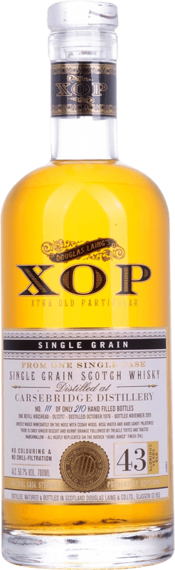 免费送货 | 威士忌单一麦芽威士忌 Douglas Laing's Xtra Old Particular XOP at Carsebridge Single Grain 英国 43 岁 70 cl